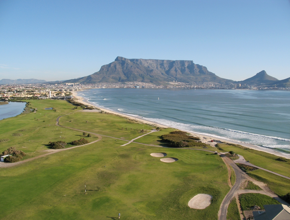 The second hole at Milnerton Golf Club, Cape Town, South Africa