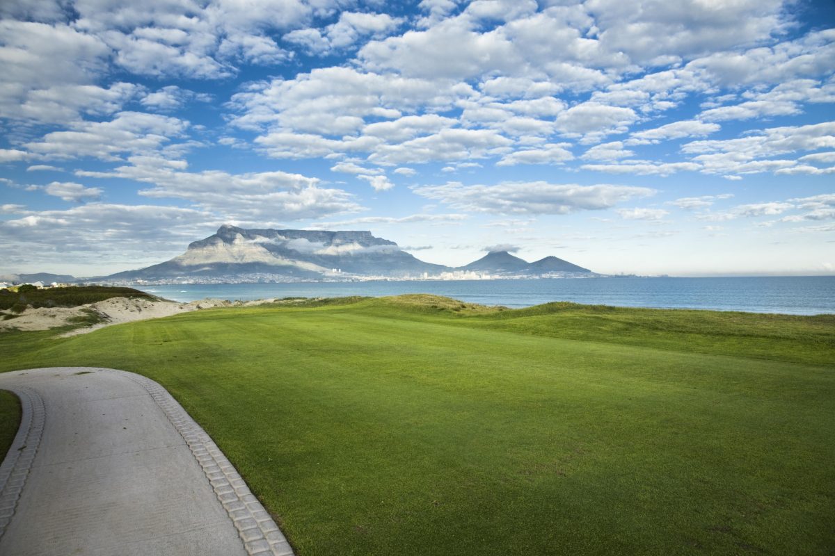 The fifth hole at Milnerton Golf Club, Cape Town, South Africa