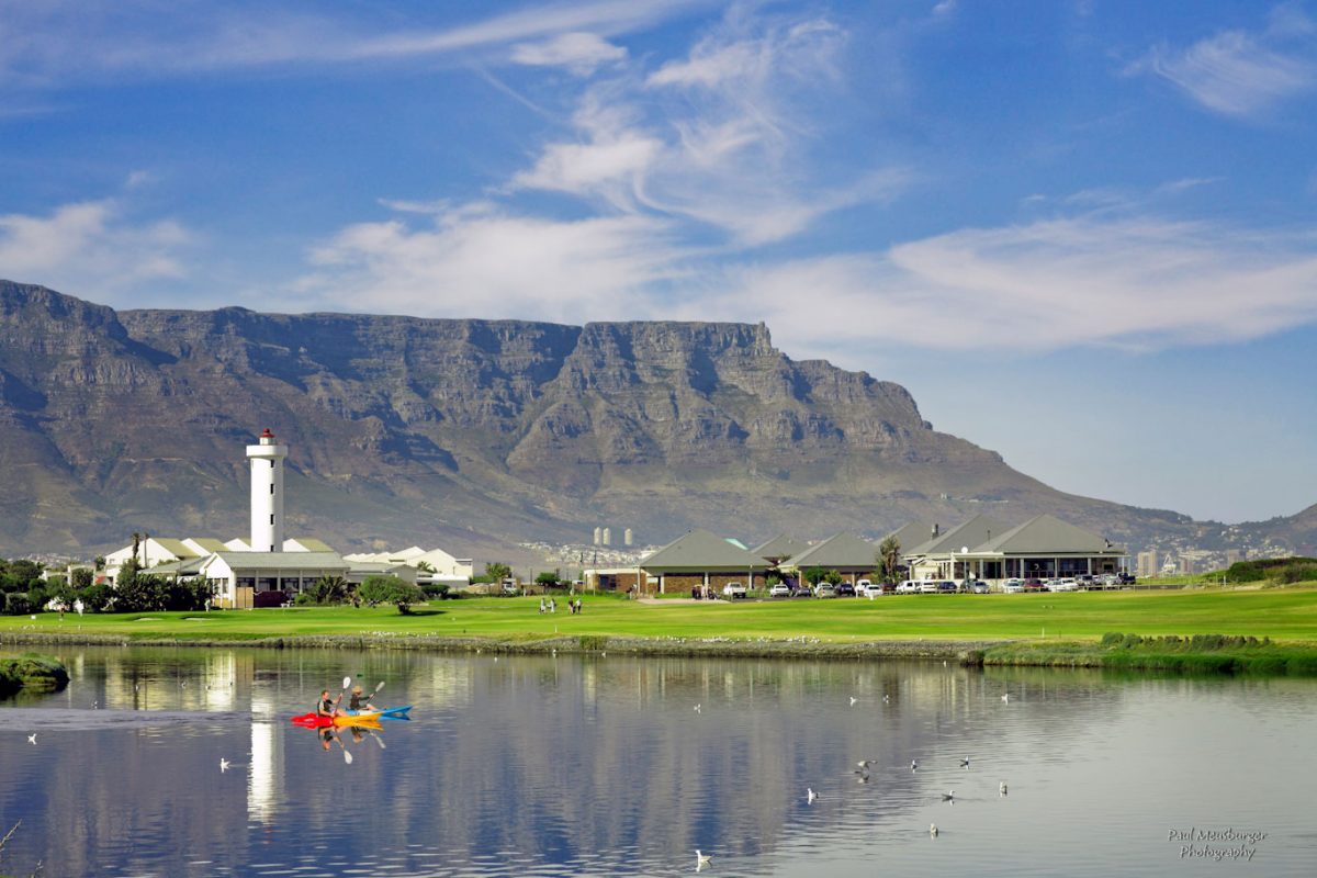 The lagoon at Milnerton Golf Club, Cape Town, South Africa