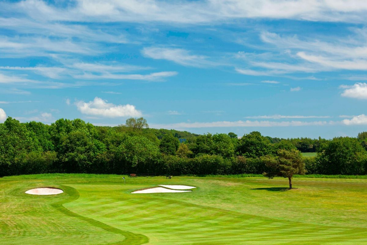 The seventeenth hole on Forest of Arden Golf Course, Solihull, England