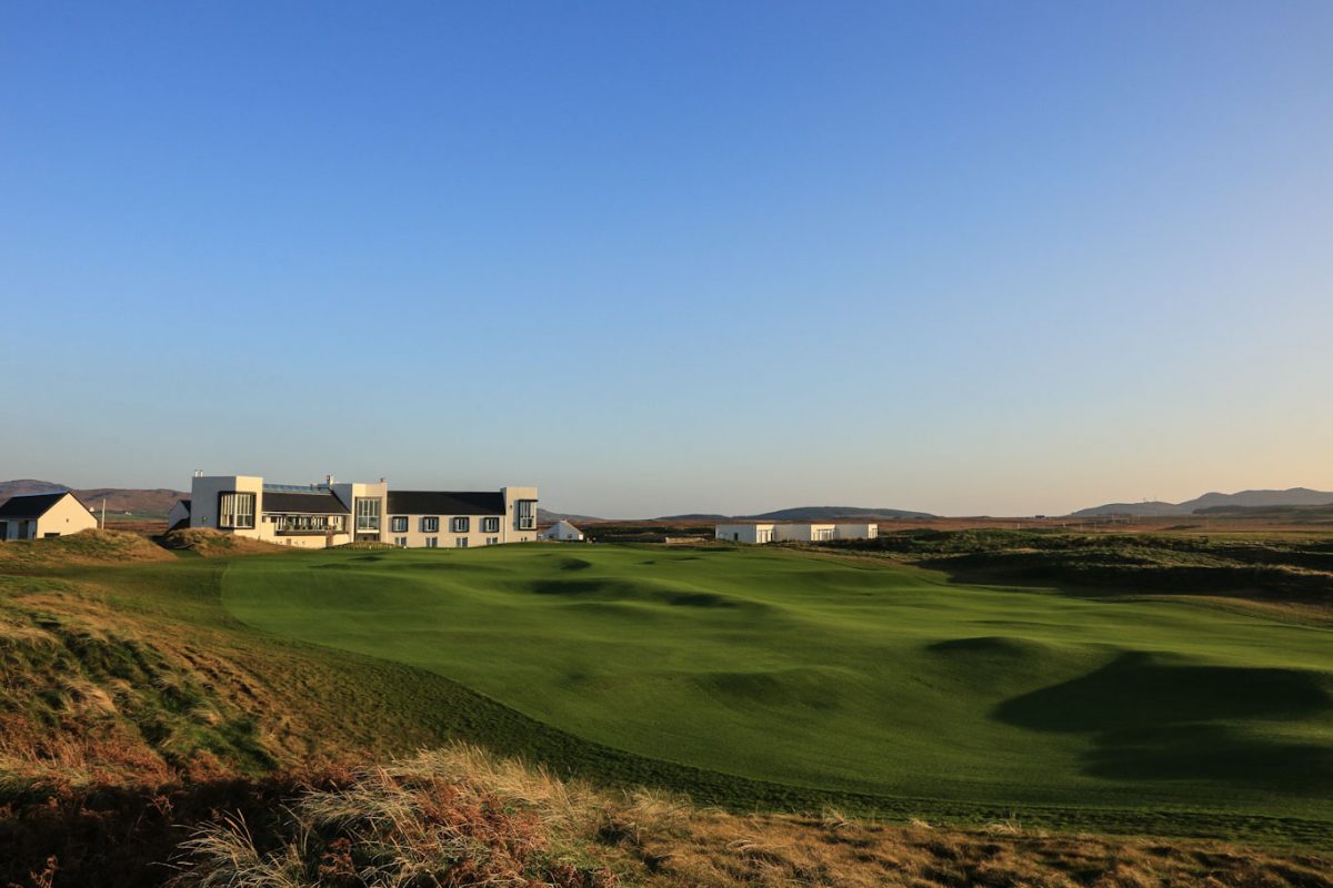 The exterior of The Machrie Hotel and Golf Links, Isle of Islay
