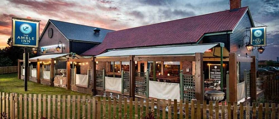 The exterior of The Amble Inn, Amble, Northumberland, England
