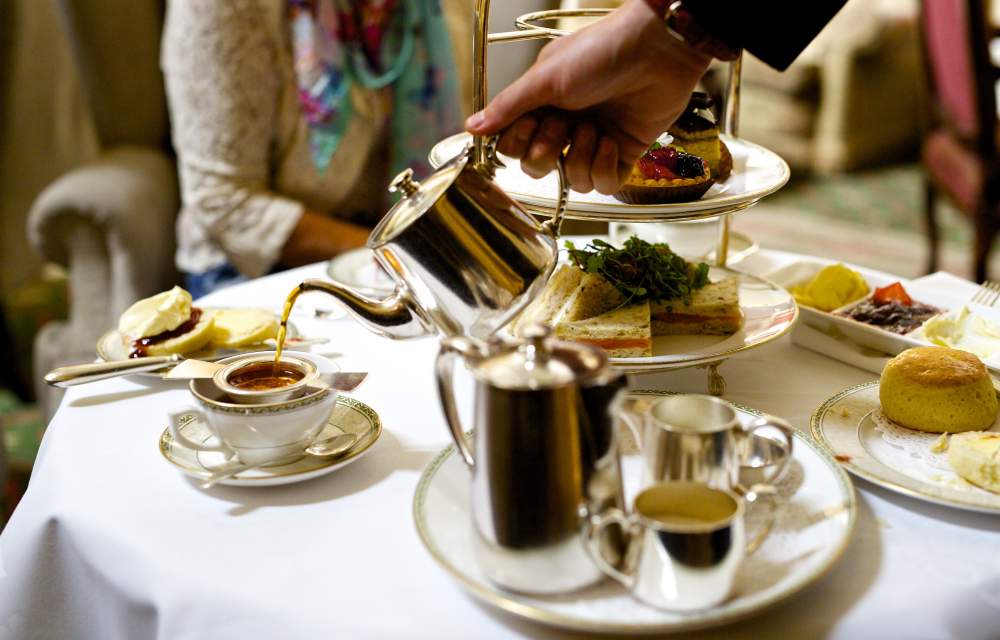 Afternoon tea is served at The Grand Hotel Eastbourne