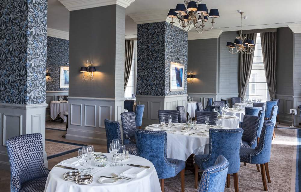 The gourmet dining room at The Grand Hotel Eastbourne