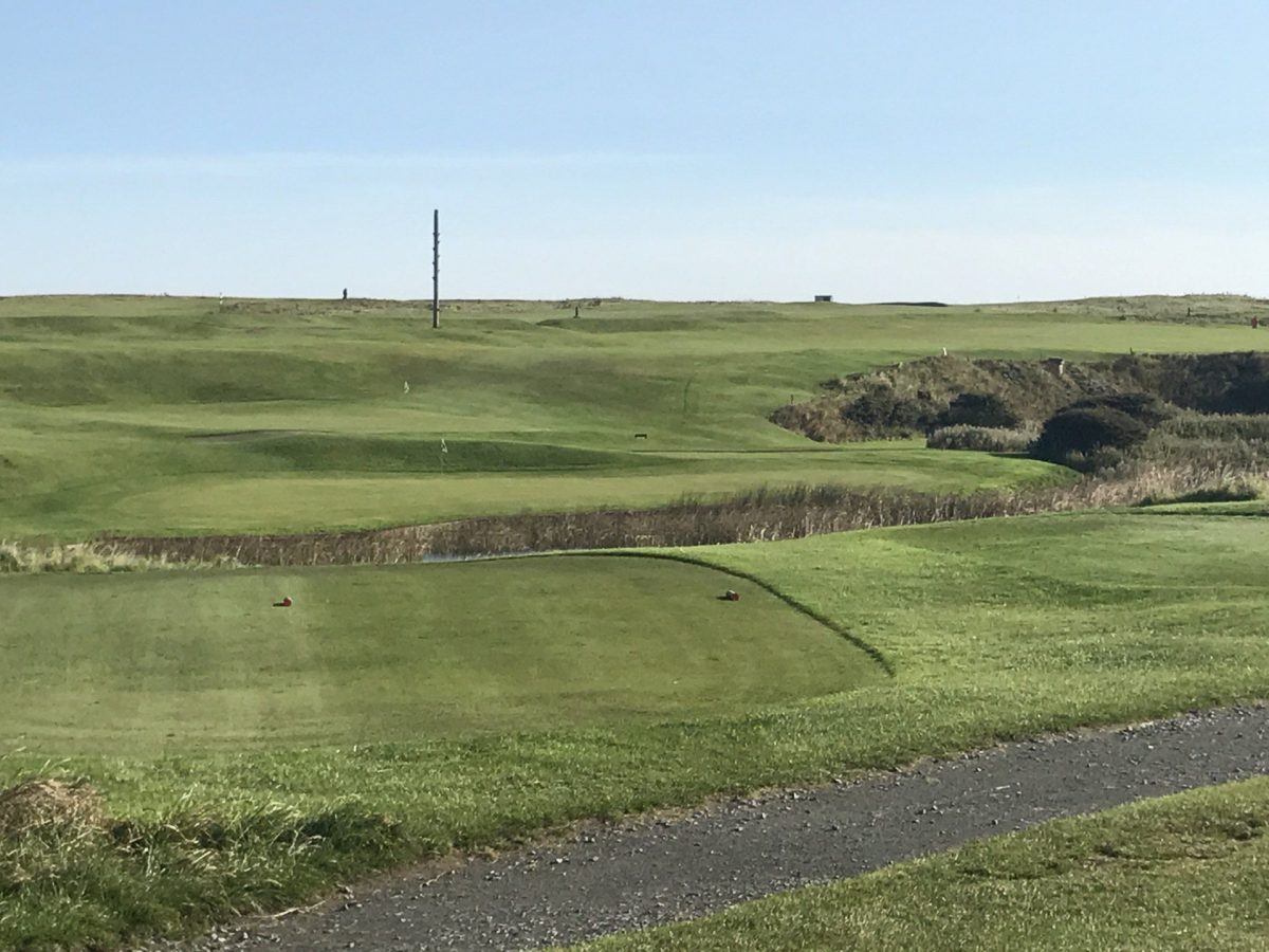 Not a tree in view at Seahouses Golf Club, Northumberland, England