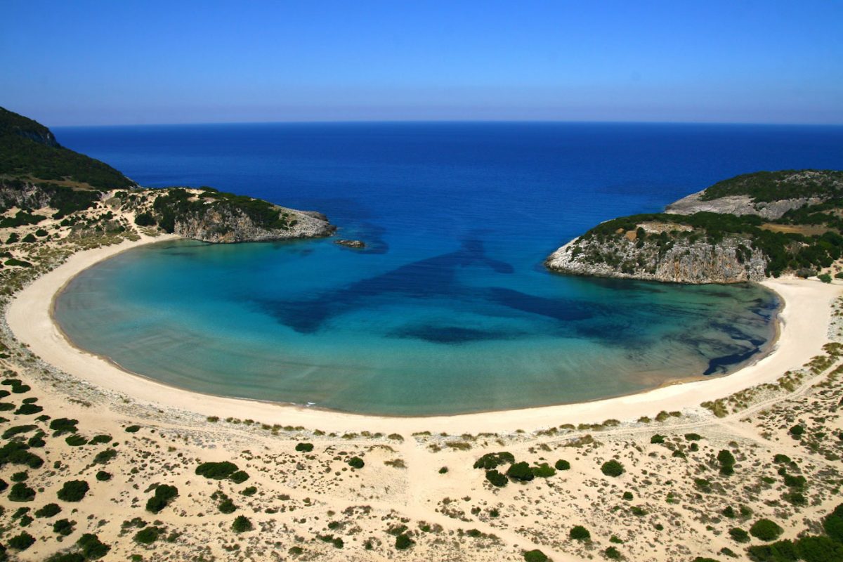 A beautiful sea cove near Costa Navarino Resort, Greece