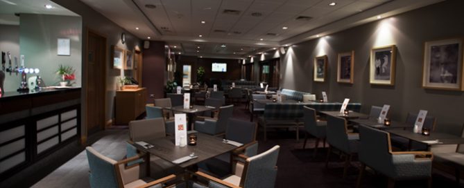 Enjoy a drink in the bar at The Warwickshire Golf and Country Club, England