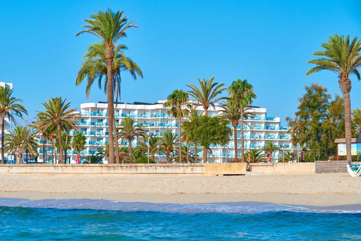 Hipotels Cala Millor Park Hotel looks directly out over the sea, Palma, Mallorca
