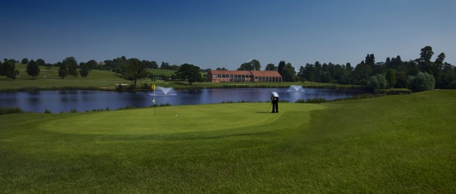 Putting at The Warwickshire Golf Club, England