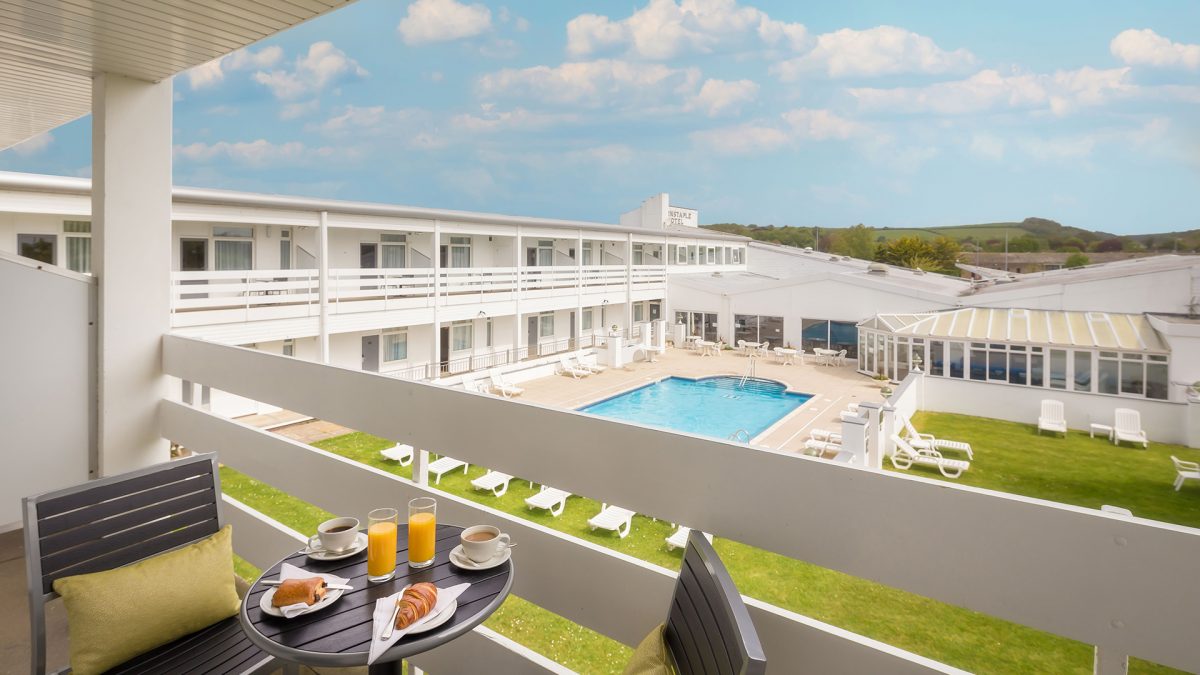Enjoy breakfast on your balcony at The Barnstaple Hotel Devon