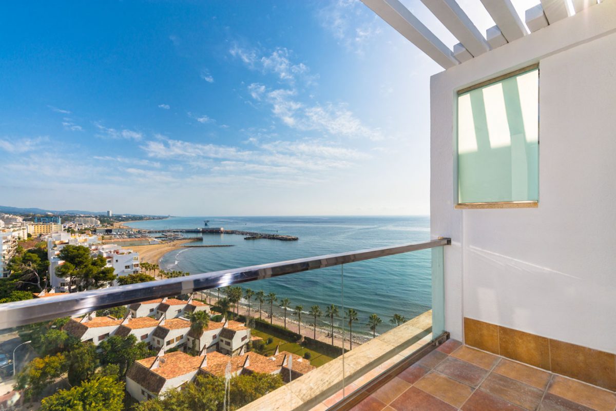 Sit on your private balcony and enjoy the sea air at Amare Beach Hotel Marbella, Costa del Sol, Spain