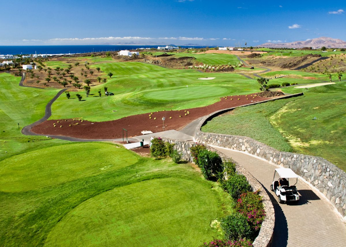Aerial view of Lanzarote Golf C,lub, Canary Islands