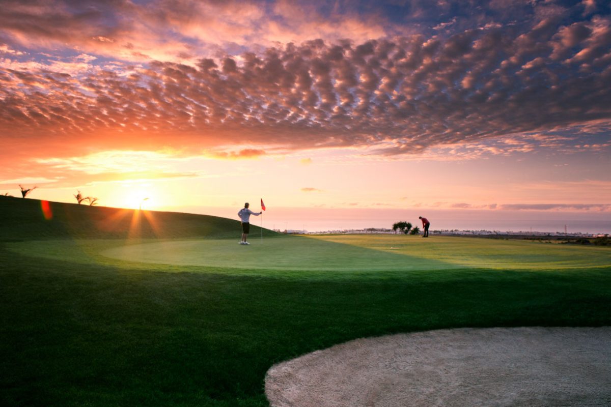 Sunset at Lanzarote Golf Club, Canary Islands