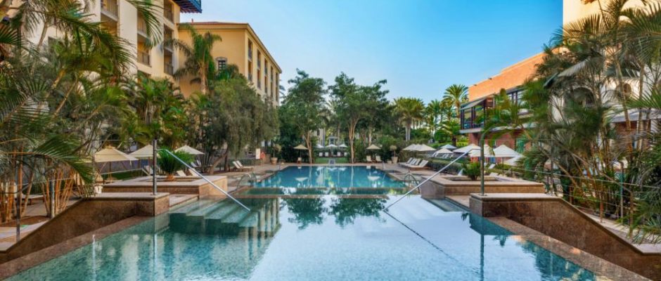 Relax by the swimming pool at Lopesan Costa Meloneras, Gran Canaria