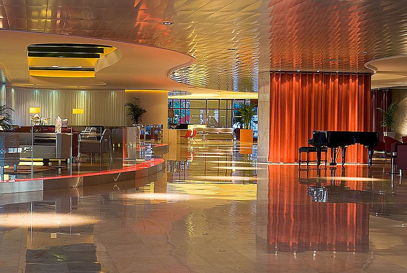 Elegant piano bar at Pestana Casino Park hotel Funchal