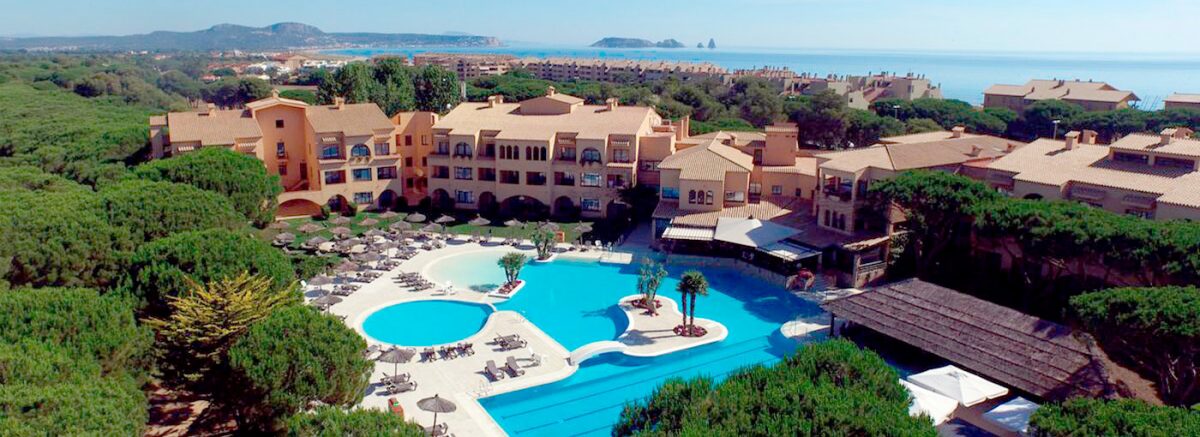 Overview of La Costa Golf and Beach Resort, Costa Brava, Spain