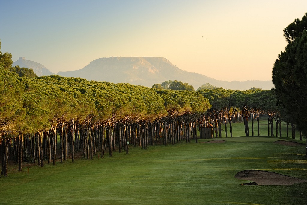 Beautiful backdrop to Platja de Pals Golf Course, Costa Brava, Spain