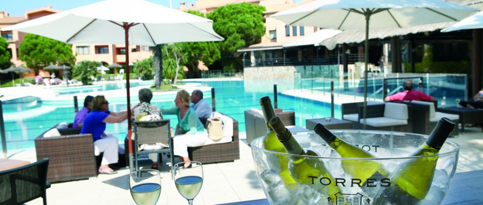 The pool bar at La Costa Golf and Beach Resort, Costa Brava, Spain