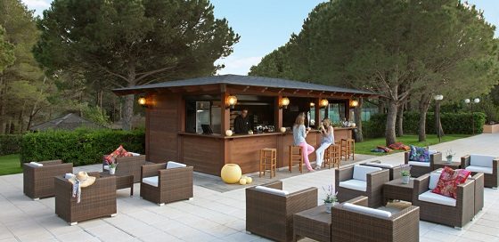 Afternoon by the pool bar at La Costa Golf Beach Resort, Costa Brava, Spain