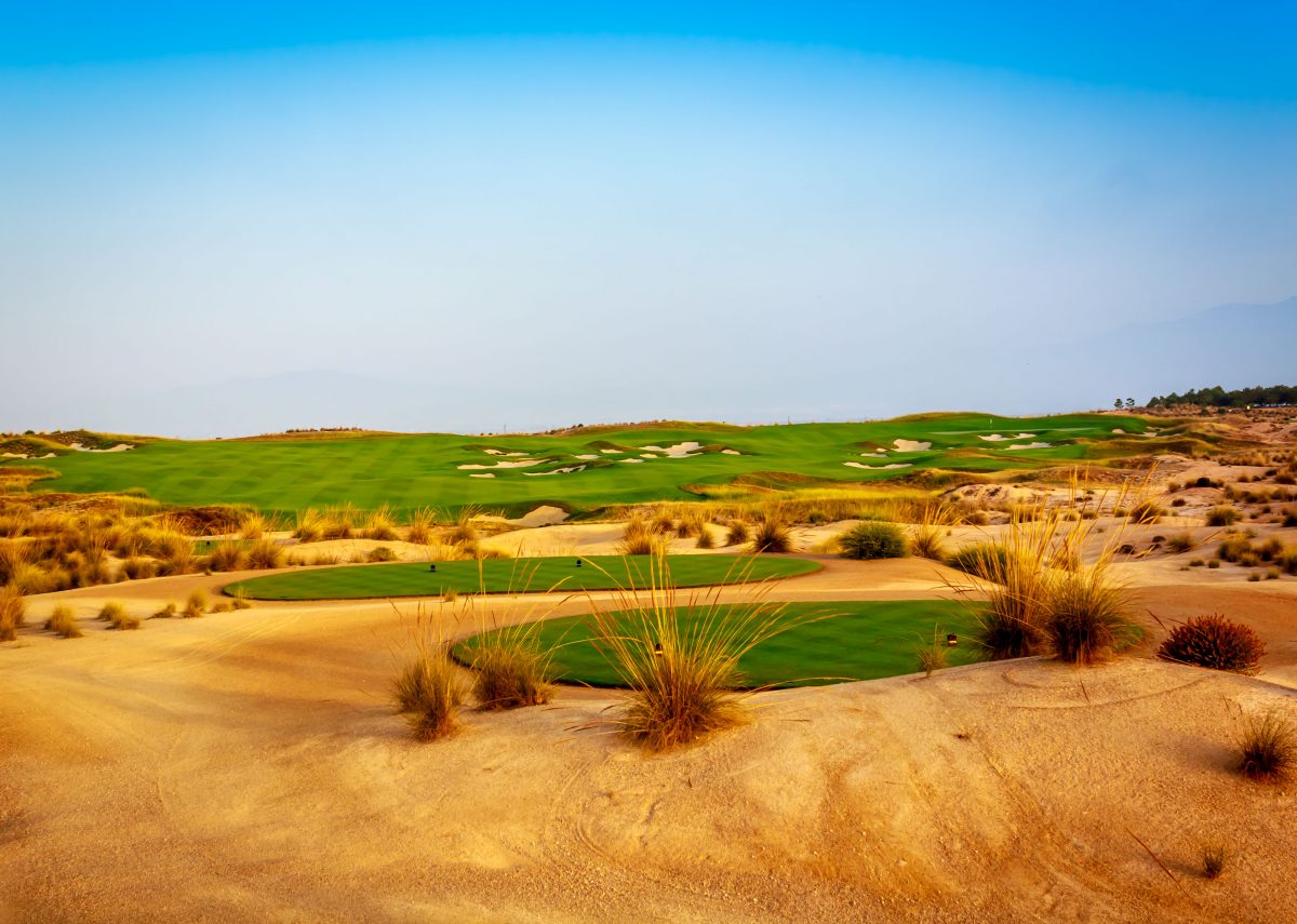 Imaginative use of the desert landscape at Alhama Signature golf course, Murcia, Spain