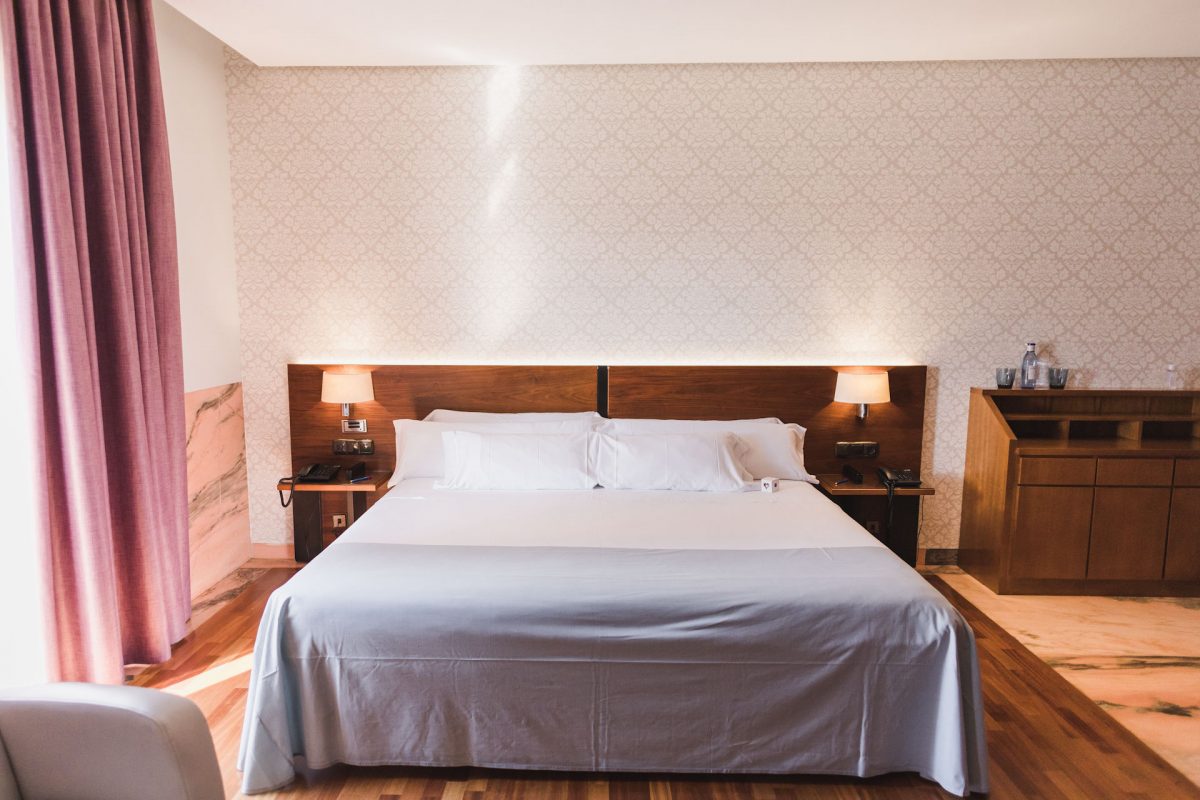 A double bedroom at Tryp Rincon de Pepe Hotel, Murcia, Spain