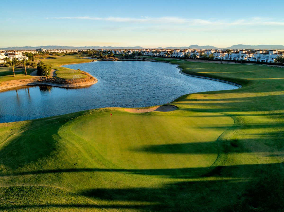 View over the water at La Torre Golf course, Murcia,Spain
