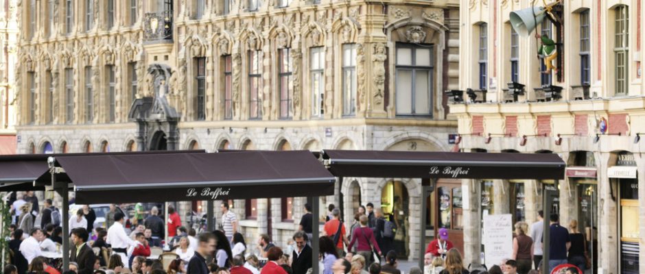 The historic centre of Lille, Northern France