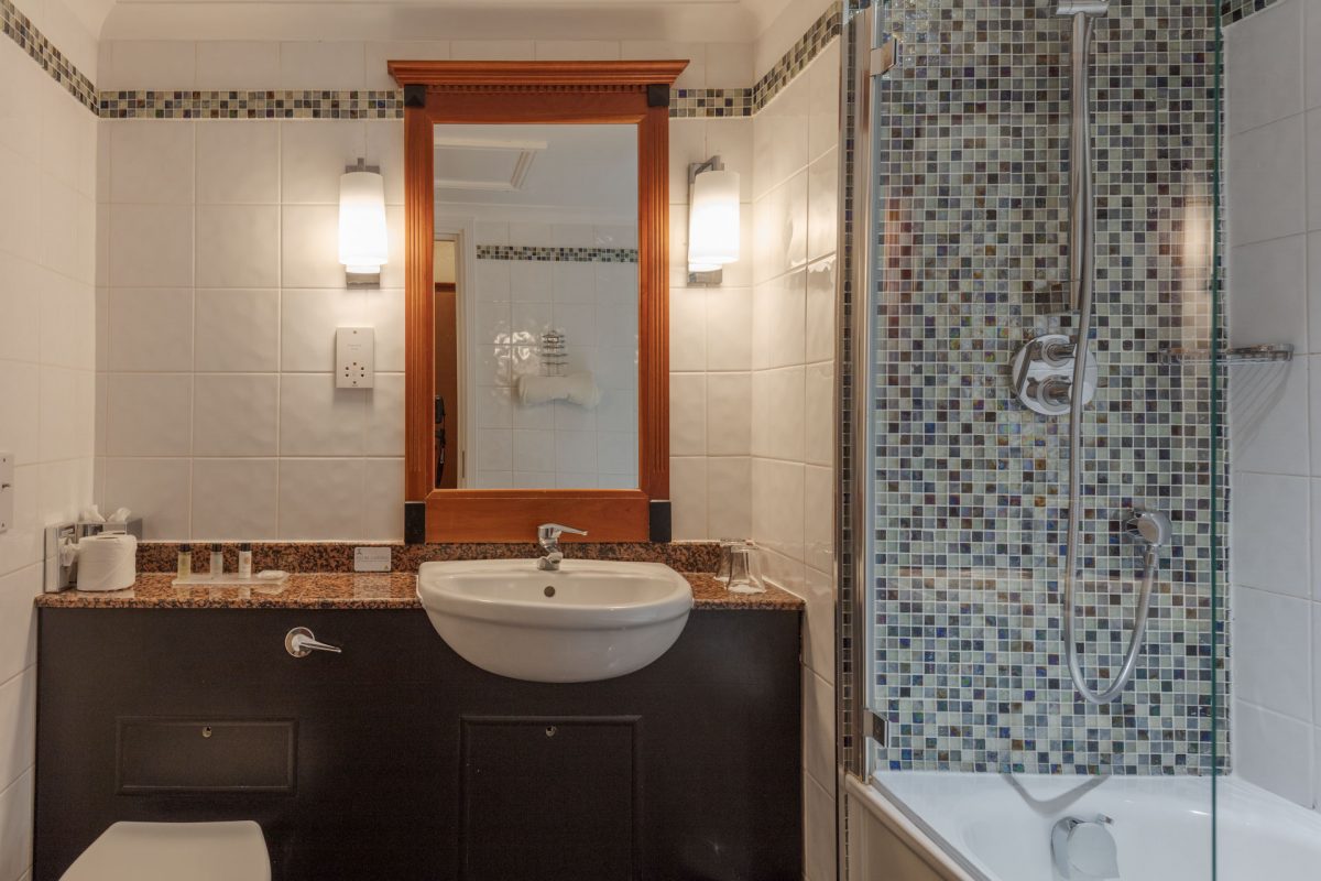 A classic bathroom at Belton Woods Hotel and Golf Resort, Lincolnshire, England