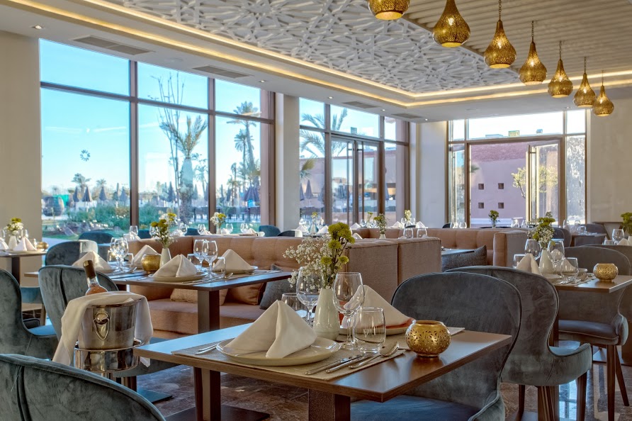 The gourmet restaurant at Be Live Collection hotel, Marrakech, Morocco