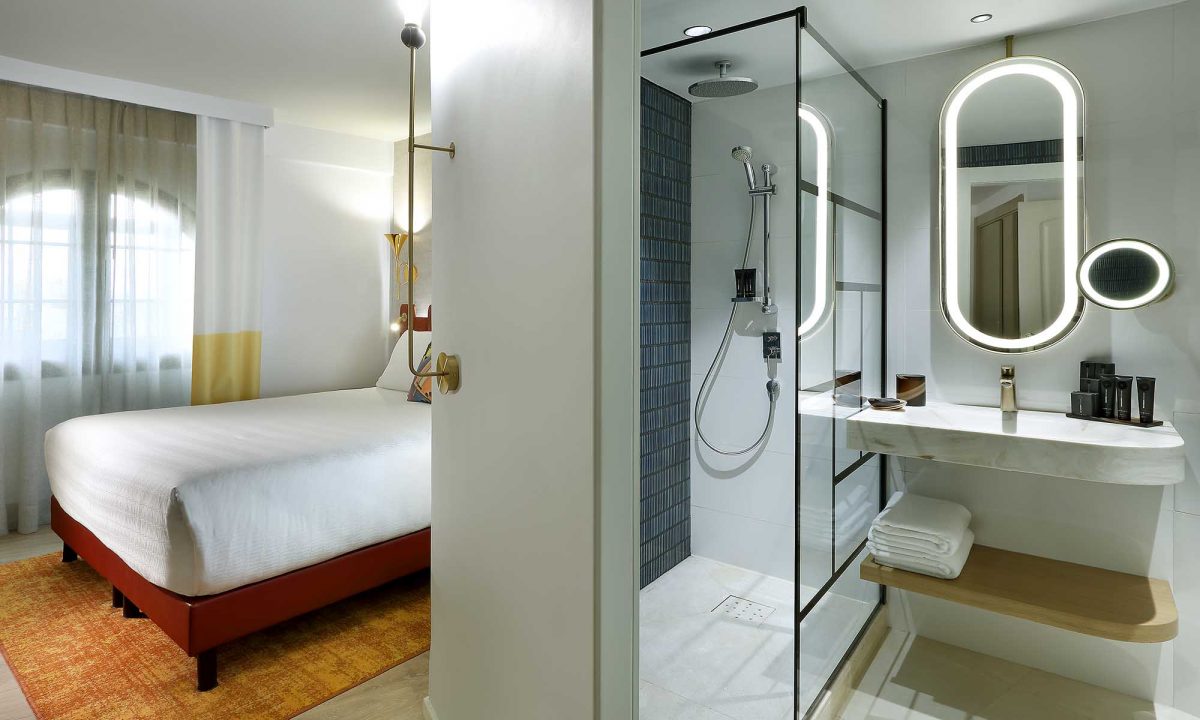 A bedroom at Hard Rock Hotel, Marbella, Costa del Sol, Spain