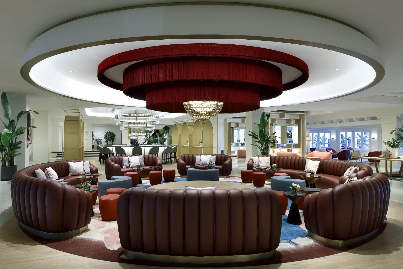 Relax in the lounge at Hard Rock Hotel, Marbella, Costa del Sol, Spain