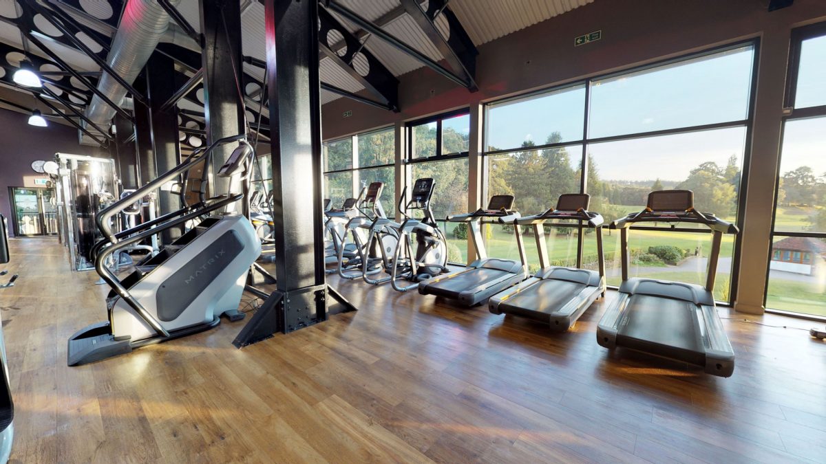 The gym at Old Thorns Hotel and Resort, Hampshire, England