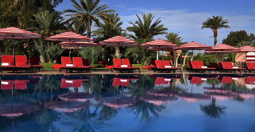 The stunning Movenpick Hotel Mansour Eddahbi, Marrakech, Morocco. Golf Planet Holidays.