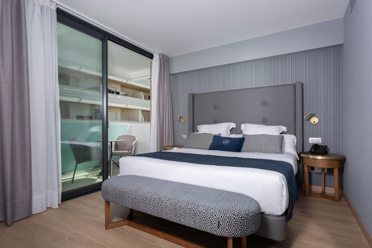 A double bedroom at Lima Hotel, Marbella, Costa del Sol, Spain. Golf Planet Holidays