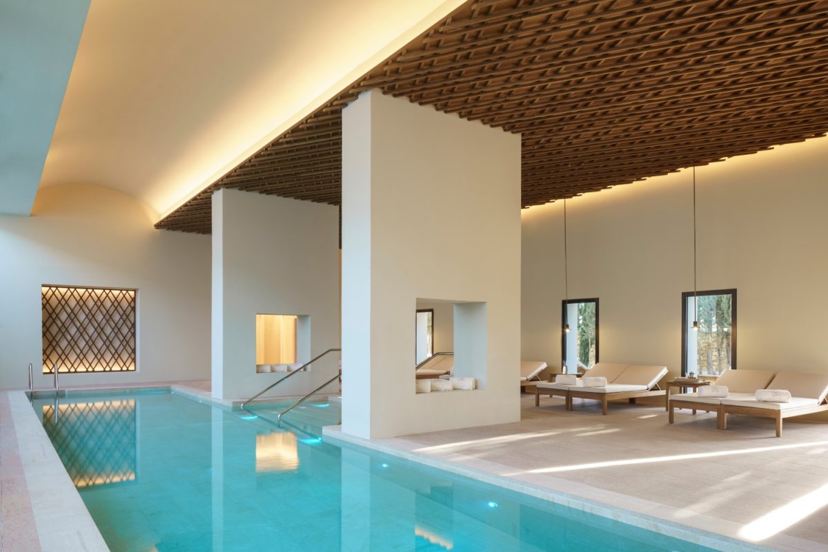 The indoor swimming pool at La Zambra, Mijas, Costa del Sol, Spain. Golf Planet Holidays