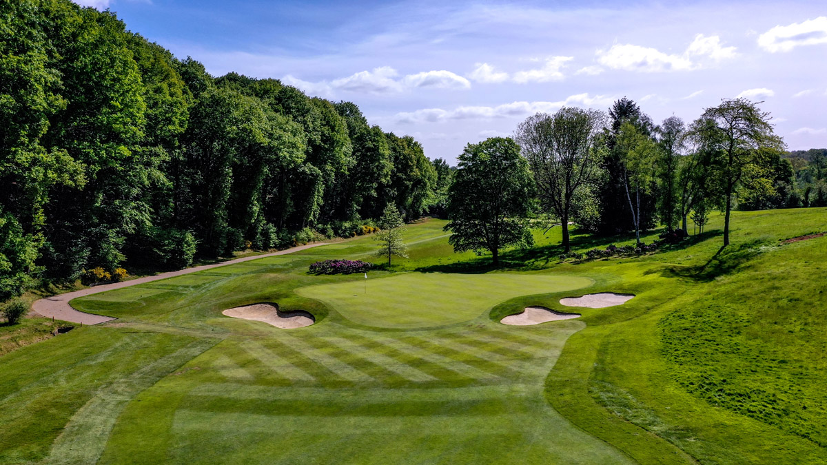 The third hole at Royal Waterloo, Golf Club, Belgium with Golf Planet Holidays