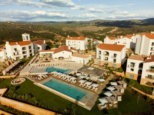 The main pool area at The Viceroy Hotel, Ombria Resort, Algarve, Portugal. Golf Planet Holidays.