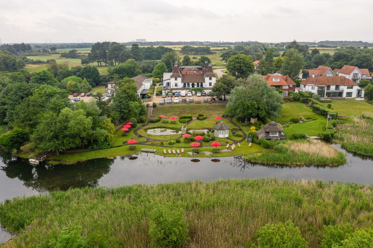 Aerial view at Thorpeness Golf Club and Hotel, England. Golf Planet Holidays