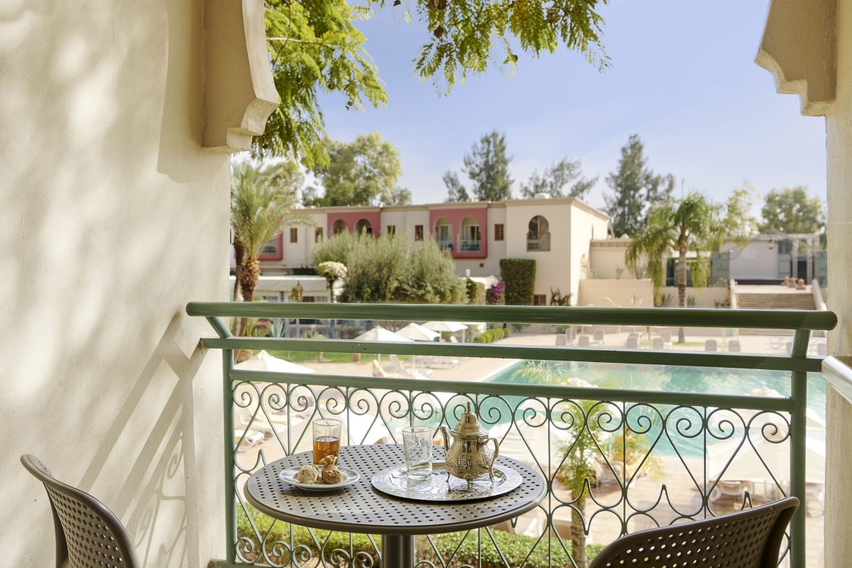 On your terrace at Iberostar Club Palmeraie Marrakech, Morocco. Golf Planet Holidays