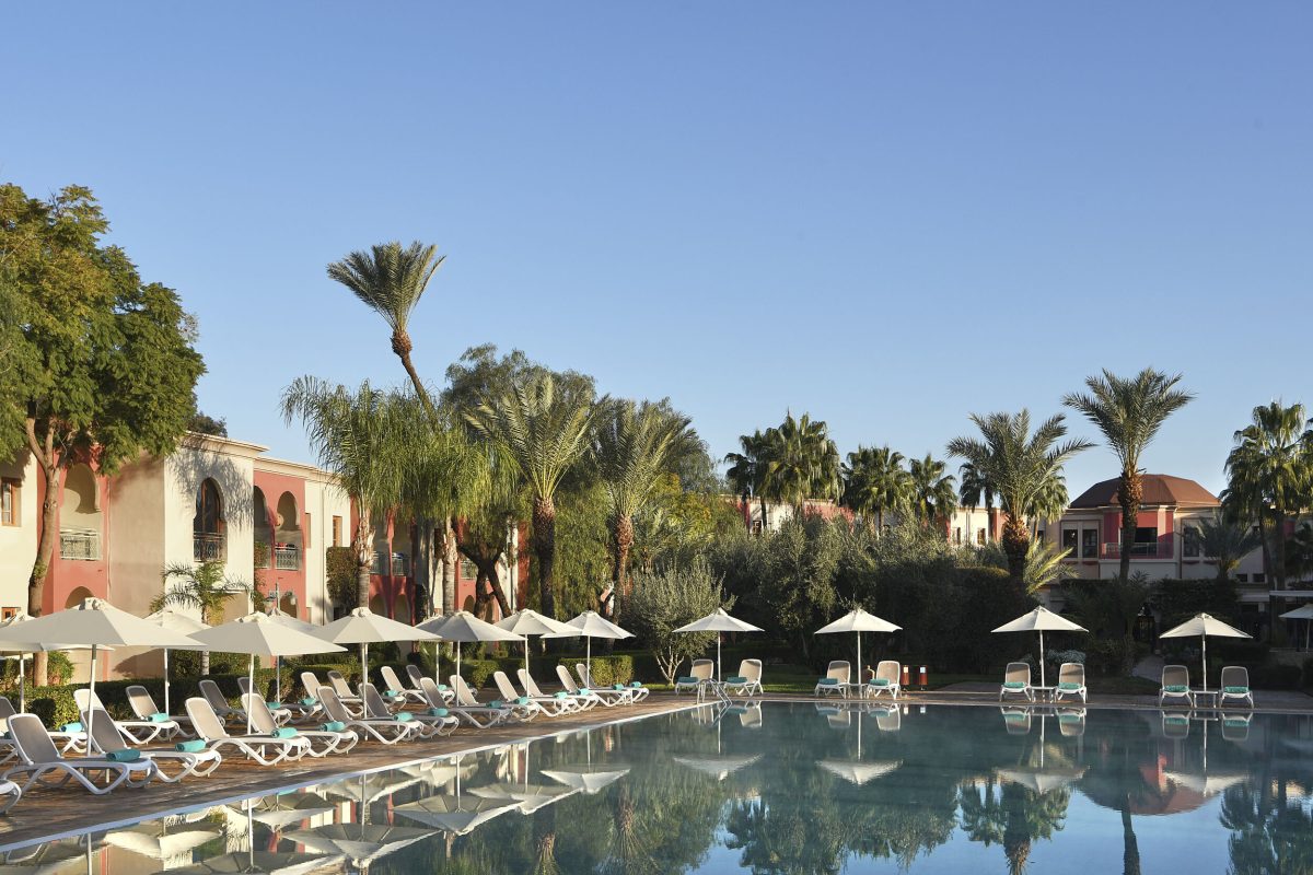 By the pool at Iberostar Club Palmeraie Marrakech, Morocco. Golf Planet Holidays