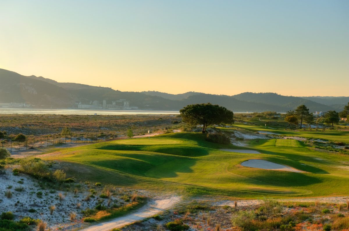 From the fourth tee at Troia Golf, near Lisbon. Portugal. Golf Planet Holidays.