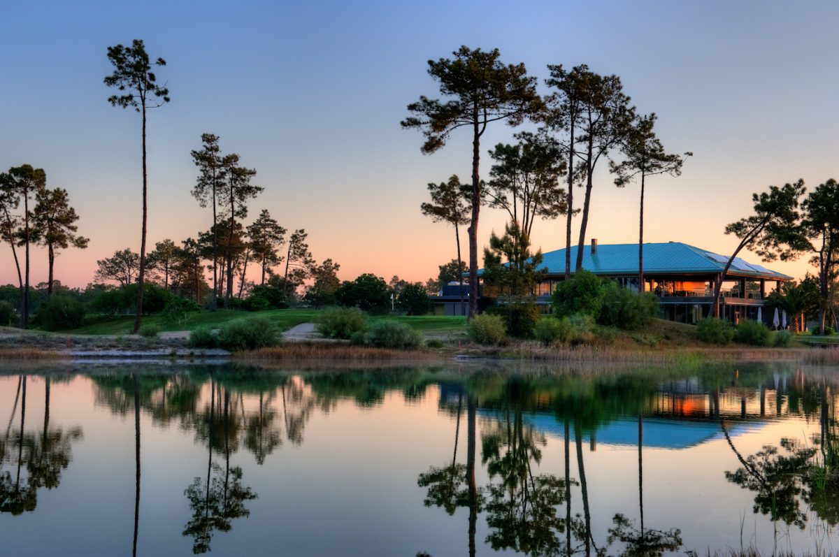 The clubhouse at Troia Golf, near Lisbon. Portugal. Golf Planet Holidays.