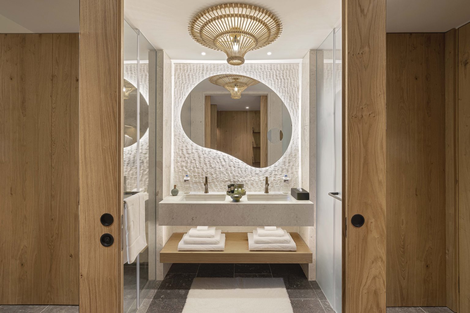 Your bathroom at W Costa Navarino, Greece. Golf Planet Holidays.