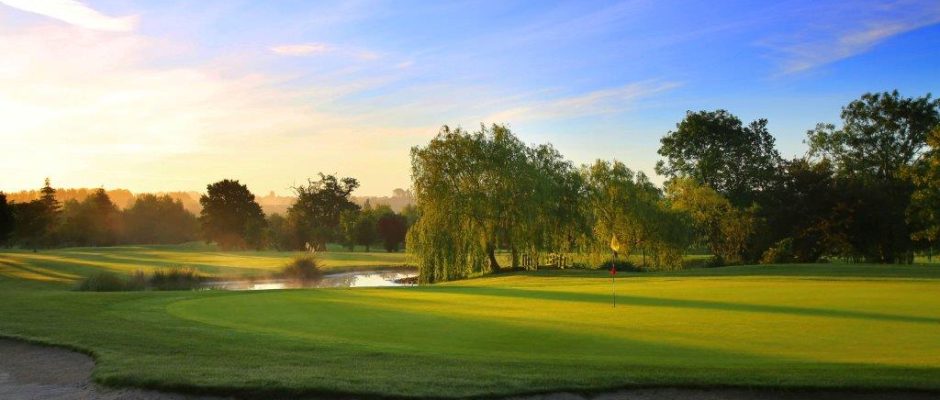 The 18th hole at Dunston Hall Hotel Spa and Golf Resort, Norwich, England. Golf Planet Holidays.