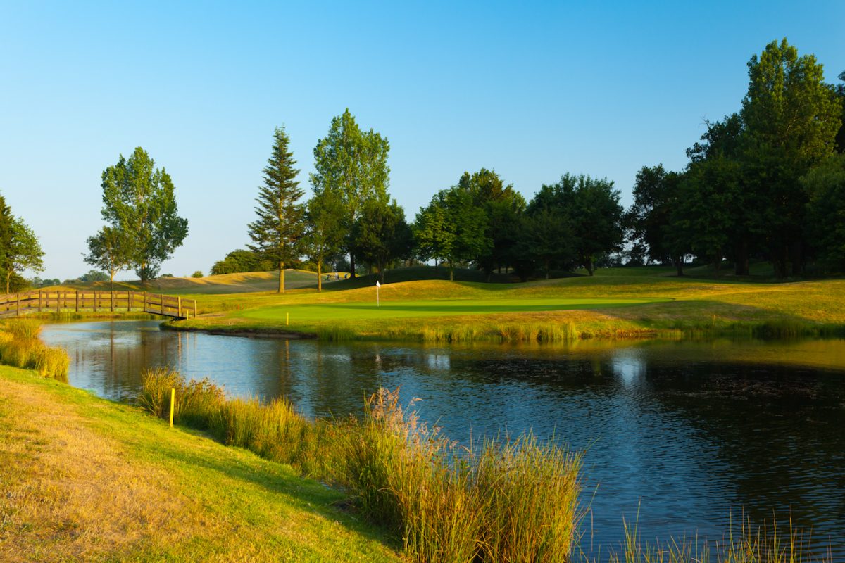 On the golf course at Dunston Hall Hotel Spa and Golf Resort, Norwich, England. Golf Planet Holidays.