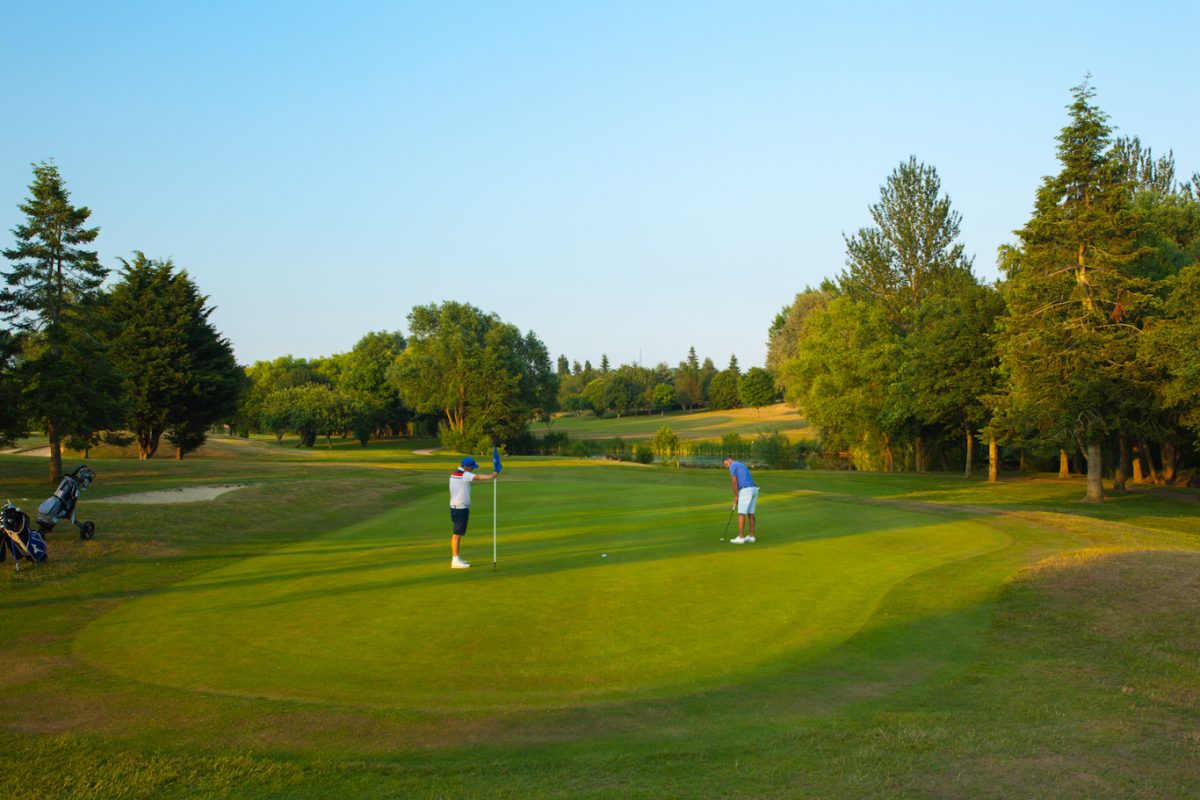 On the golf course at Dunston Hall Hotel Spa and Golf Resort, Norwich, England. Golf Planet Holidays.