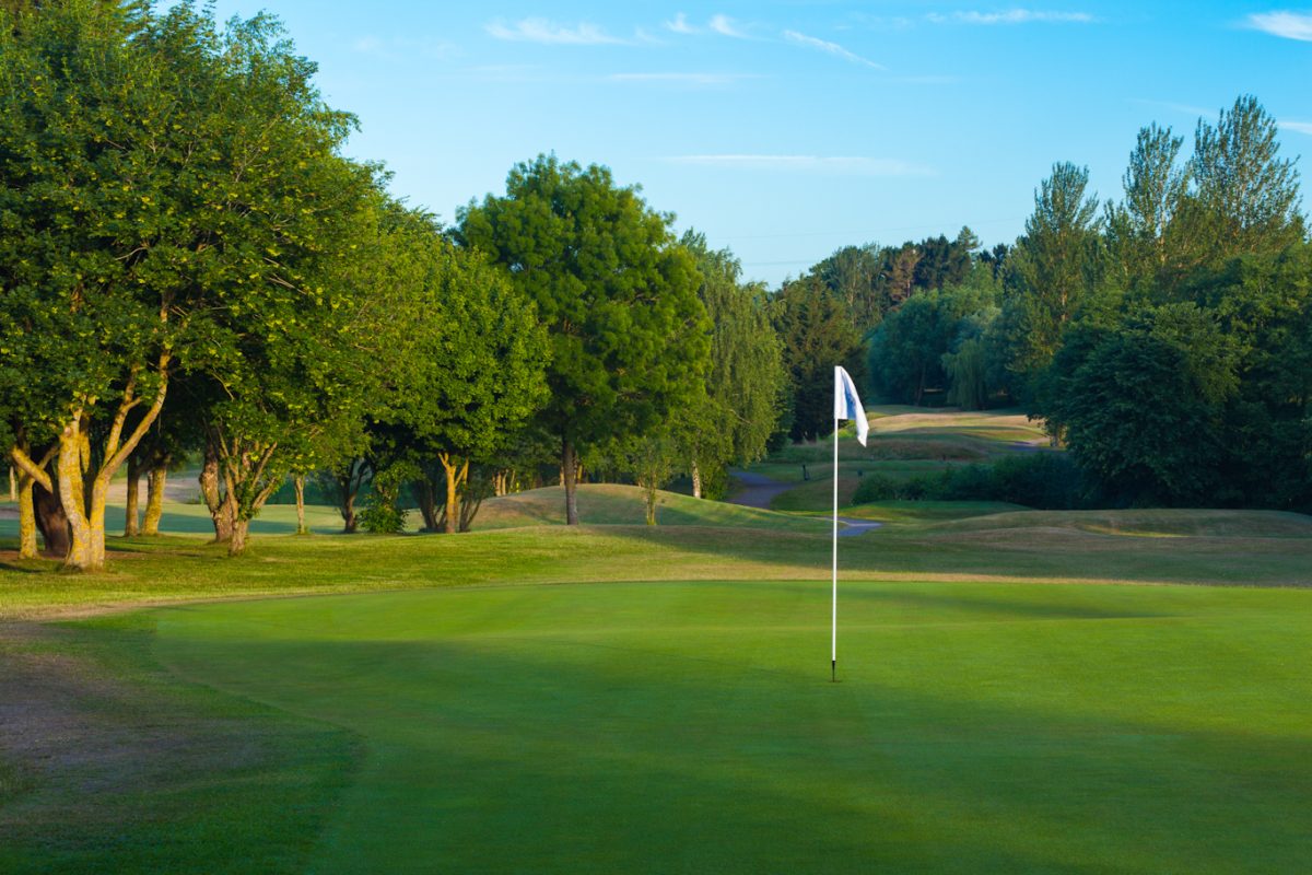 On the golf course at Dunston Hall Hotel Spa and Golf Resort, Norwich, England. Golf Planet Holidays.