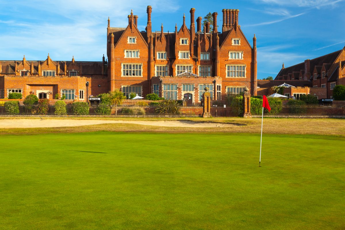 On the golf course at Dunston Hall Hotel Spa and Golf Resort, Norwich, England. Golf Planet Holidays.