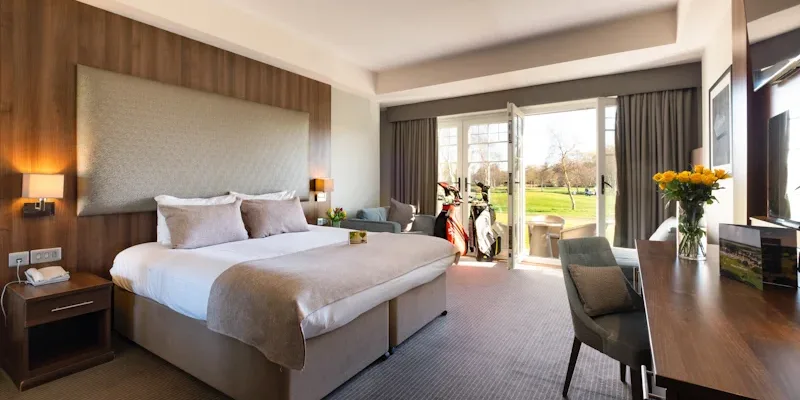 Double bedroom at Formby Hall Golf Resort and Spa Hotel. Golf Planet Holidays