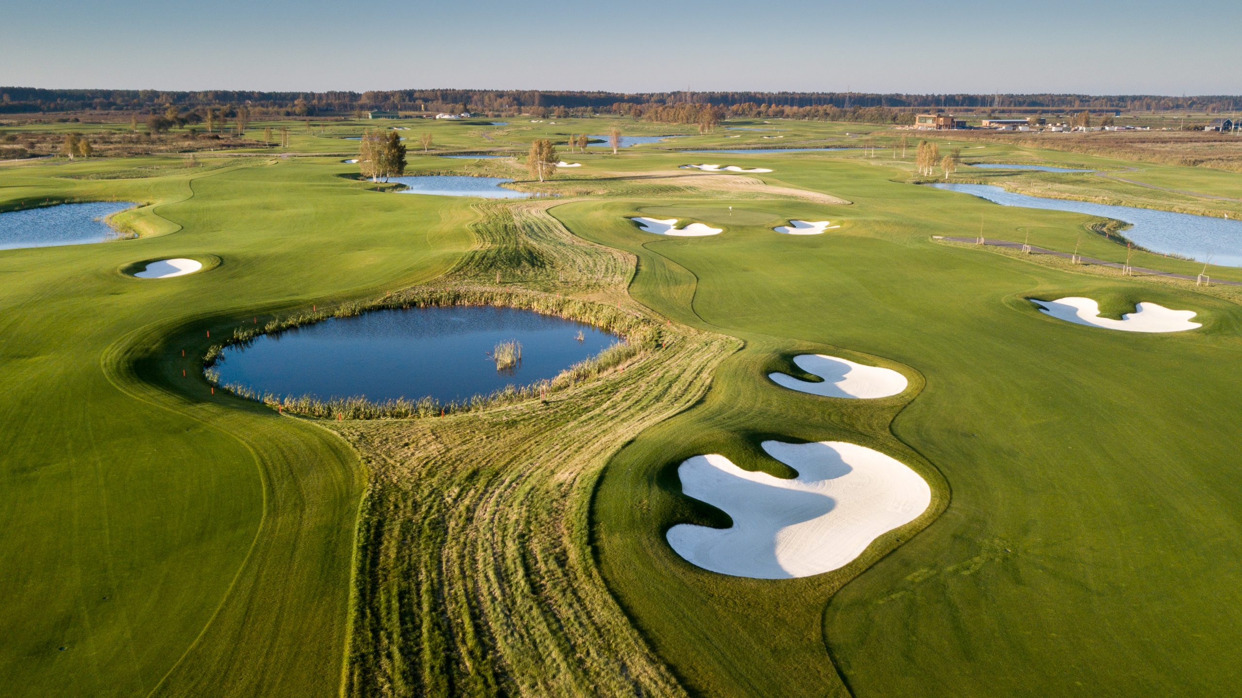 Aerial view of Jurmala Golf Club, Latvia. Golf Planet Holidays